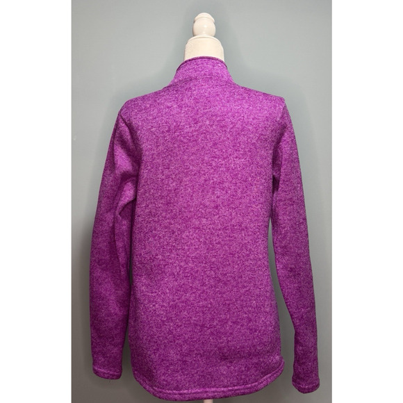 Danskin Now Womens L Fleece Zip Jacket Mockneck Autumn Lightweight Cozy Outdoor - Picture 2 of 10